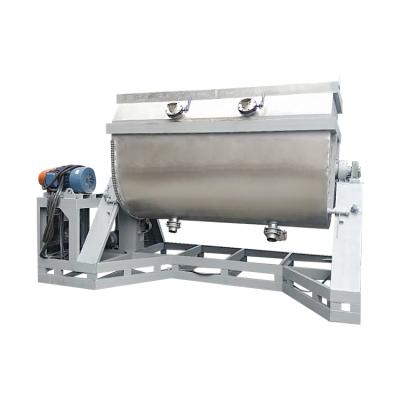 China High Safety Equipment 3Tons Level Ribbon Mixer Electric Paint Mixer True Efficient Mixing Horizontal Stone Mixer for sale