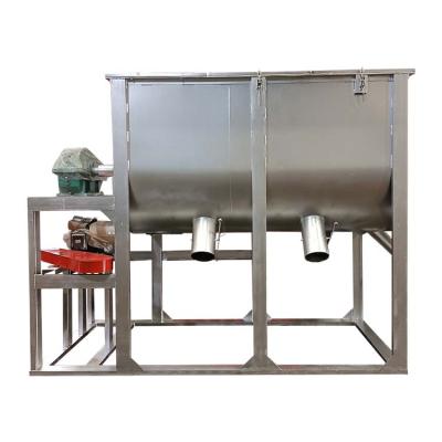 China Efficient Mixing Equipment Stainless Steel Ribbon Blender Industrial Plastic Horizontal Powder Blender for sale