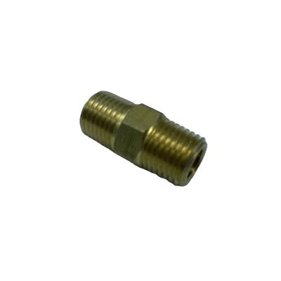 China Water Pipe System Best Quality Standard Brass Pipe Fittings Hex Straight Hex Nipple Male Threaded Connector Pipe Nipple For Water Piping for sale