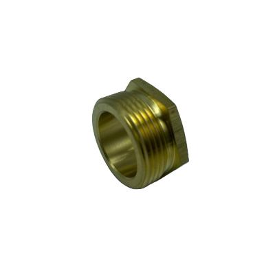 China Brass Water Pipe System Reducer Bewitch Bushing Threaded Male Female Pipe Fitting Adapter Bushing 1/2 NPT x 1/4 NPT for sale