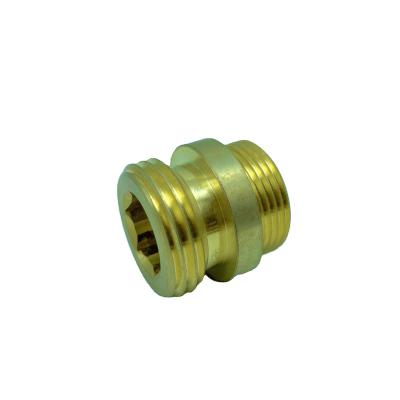 China High Quality Brass Water Pipe System Fitting Equal Reduce 1/2-1inch Nipple Adapters for sale