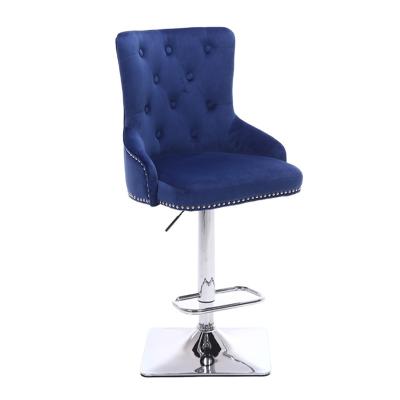 China New modern modern velvet chair dining bar stools, luxury bar stools for sale