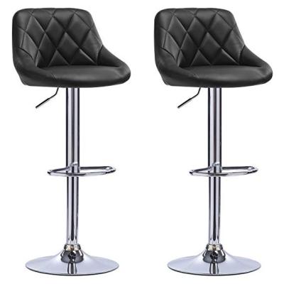 China Factory Directly Wholesale Custom Leather Swivel Seat Modern PU Bar Stool for sale