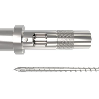 China Garment Shops FCS HT300 Powder Metallurgy Barrel Screws With Screw Head For Injection Machine for sale