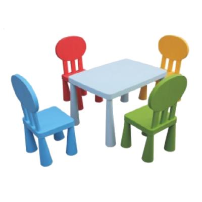 China Contemporary Factory Direct Around Sale Cheap Plastic Rectangle Kids Table Tables And Chairs for sale