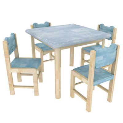 China OEM Logo Furniture 02 Traditional Study Kids Table And Wooden Chair Set Wood With Long Term Service for sale