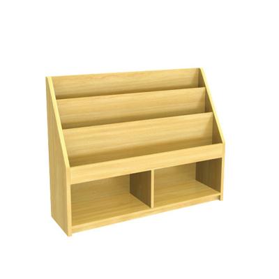 China Modern Furniture Preschool Baby Wooden Children Study Table With Shelf for sale