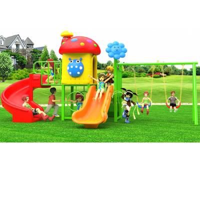 China Amusement Park Games Playhouse with Park Equipment Swing and Slide for Kids Swings Outdoor Playground Set for sale