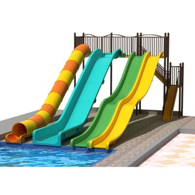 China Aqua Park Factory Direct Selling Anti-UV Dock For Sale Blue Crush 26ft Slide Garden Packing Single Water Slides for sale