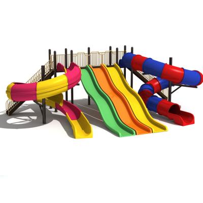 China Factory Direct Sale Fiberglass Indoor and Outdoor Playground Water Park Plastic Kids Mini Hand Water Slide Toy for sale