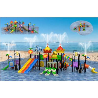 China Bus A Boom Protective Fog Tube Water Park Baby Swing Play Fence With White Bouncy Anti-UV Castle And Slide for sale