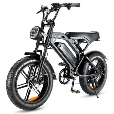 China Steel EU USA Warehouse Ready Stock V20 Electric Bike 1000w 20inch Fat Tire E-bike 250w 25km/h ebike Electric Bicycle Adult Fatbike for sale