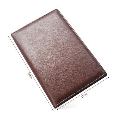 China Wholesale Leather Suppliers Hot Sale Cute Bill Folder With Pocket Chinese Certificate Leather Folder for sale