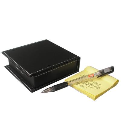 China Handmade Wholesale Leather Stamp Pad Covers PU Cover Notepad for sale