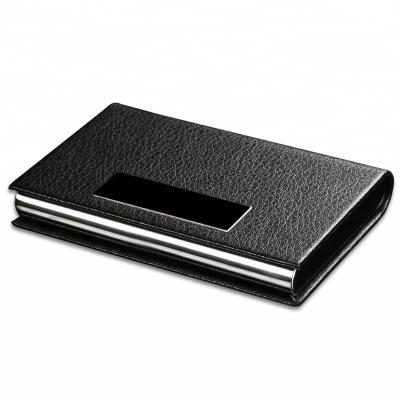 China Vintage Leather And Metal Business Name Card ID Card Bank Card Holder Cases for sale