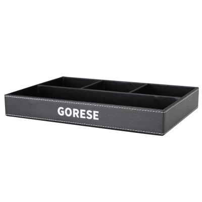 China Storage Box Modern European High-grade Stationery Office Design Stored Desktop Storage Box for sale