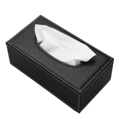 China Morden Good Quality Rectangle Large Capacity Cheap Car Tissue Box Lid Luxury Hot Selling Car Tissue Box for sale