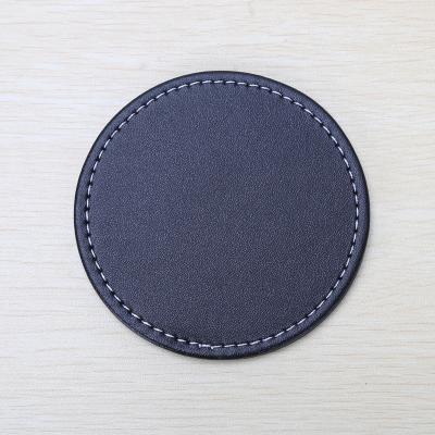 China Viable Wholesale Custom Personalized Leather Coaster For Wedding Bar Beverage for sale