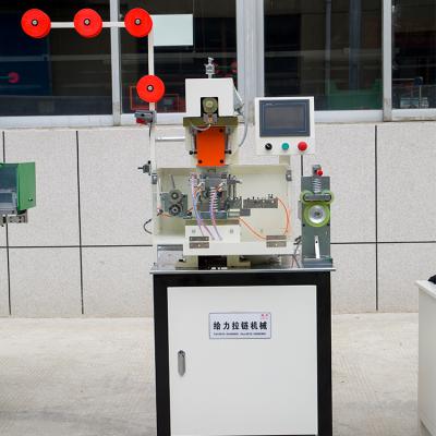 China Zipper Sizing Machine Full Auto Metal CNC Bi-Directional Encoder Teeth Non Cut Gaping Zipper Making Machine for sale