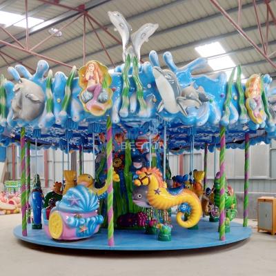 China Henan Beston carousel carnival ride outdoor 16-seater marine theme carousel horse carousel for sale