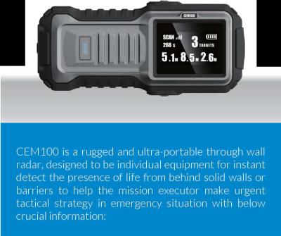 Cina Through Wall Radar With 4 Hours Battery Working Time in vendita