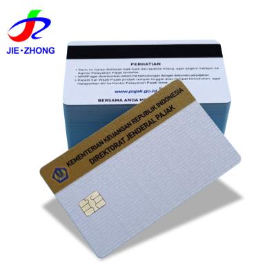 China Waterproof / Waterproof PVC Touch SLE4428 SLE4442 JCOP Smart IC Chip Java Card With Hico Magnetic Stripe for sale