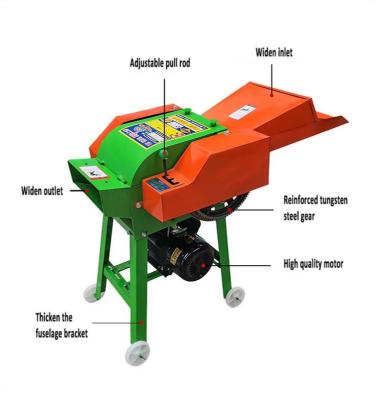 China Home use animal feed 1t/h green feed fodder cutting/shredding machine /drilling chopper for sale for sale