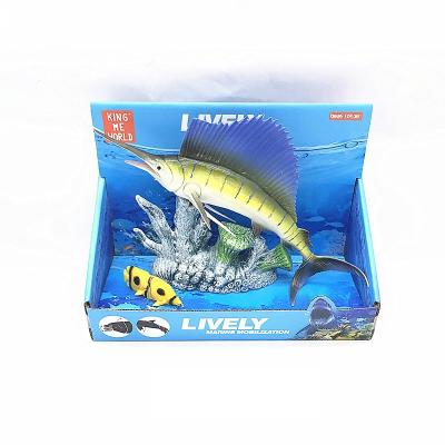 China Teaching Joints Can Move Marine Animal Educational Toy Swordfish Sea Turtle Small Set Wholesale Toys for sale