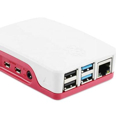 China Official red/white raspberry pi case for raspberry pi 4 high quality, ABS two-piece construction RA562 for sale