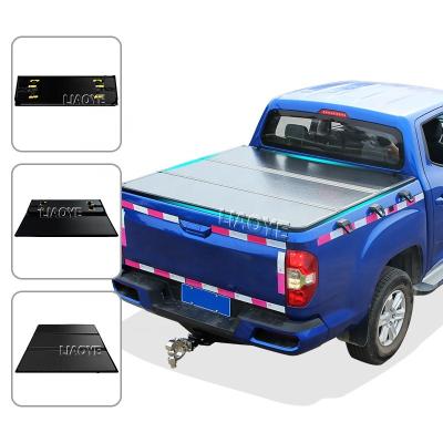 China Factory Hard Folding Aluminum Triple Tonneau Cover Triple Tonneau Cover For 2015-2019 F150 6.5ft for sale