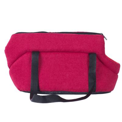 China Factory Wholesale Red High Quality Pet Carrier Small Animals Cheap Dog Cat Outdoor Bag for sale