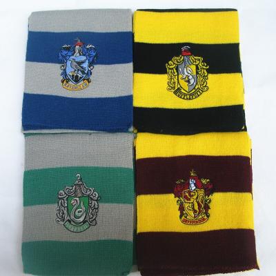 China Popular Wholesale High Quality Harry Acrylic Potter Adult Women Men's Scarf Knitting Soft Scarves for sale