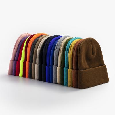 China COMMON Logo Design Made Autumn Winter Merino High Quality Wool Knit Hat Women Men Plain Warm Solid Barred Caps Fashion for sale