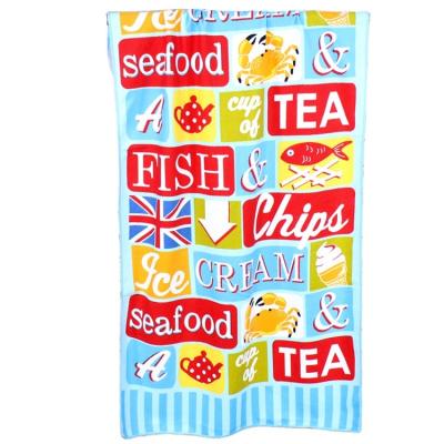 China Custom Made Custom Printed Microfiber Disposable Beach Towels Wholesale for sale