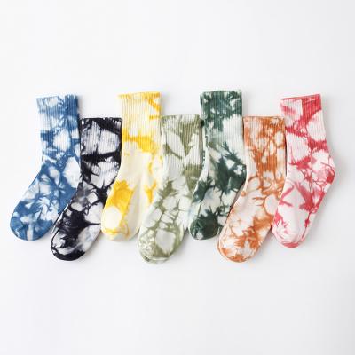 China Wholesale Hot Good Quality QUICK DRY Kids Socks Custom Made Cotton Tie Dye Hip Hop Combed Hip Hop Socks for sale