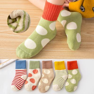 China Wholesale QUICK DRY Baby Socks Gift Set 2021 NEW Custom Infant Combed Cotton Terry Thick Sock Winter Kids Toddler Kids Cute for sale