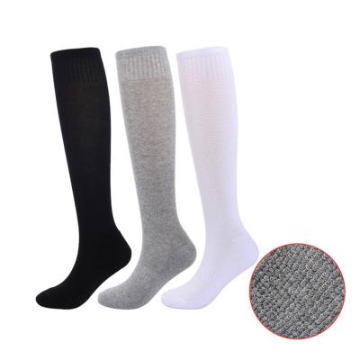 China Wholesale Winter Men's Seamless Combed Cotton Terry Socks Deeply QUICK DRY Custom Warm Knee High Socks For Man Gray Black White for sale