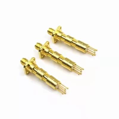 China Factory direct sale factory direct SAM Connector 5 Pin 6G test head rf coaxial full brass connector for sale