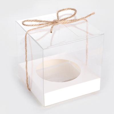 China Recyclable Hot Sale Inventory Cupcake Container For Bakery Wedding Mini Cake Boxes for sale