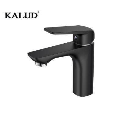 China Good Quality Black Modern Single Hole Single Handle Basin Faucets Metered Zinc Alloy Faucets Faucets Hose Faucets for sale