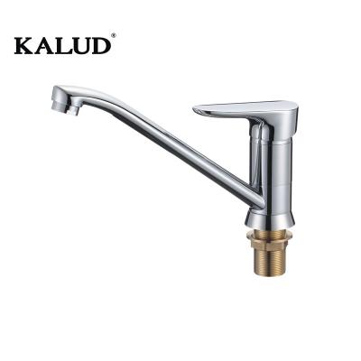 China Sense Faucets Modern Single Handle Kitchen Faucet Chrome Kitchen Faucet for sale