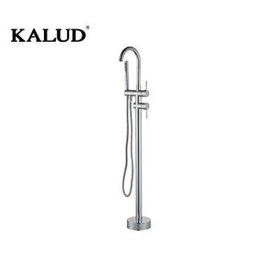 China With Slide Bar Bathroom Floor Bath Faucet Brass Tub Water Faucet for sale