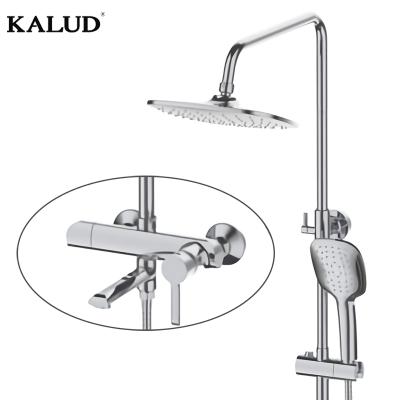 China Without Slide Bar Various Quality Bathroom Shower Faucet Single Rain Shower Set for sale