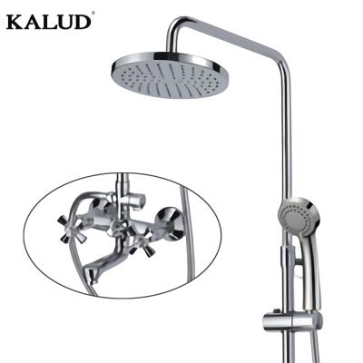 China Latest Design Custom High Quality Without Slide Bar Bathroom Shower Set Faucets Wall for sale