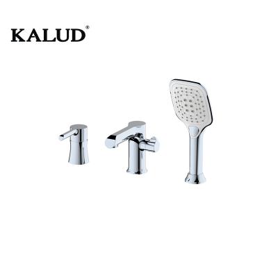 China Without Slide Bar Bathroom Bathtub Faucet Brass Body Chrome Body Modern Bathtub Faucet Mixer Tap for sale