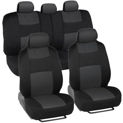 China Five Seats Nine Pieces Car Wear Resistant Cushion Set Fabric Hot Selling Environmentally Friendly Fabric Car Seat Cover for sale