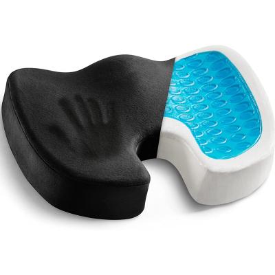 China Massage Cool Summer Driver Car Cushion Memory Foam Wedge Tailbone Cushion for sale