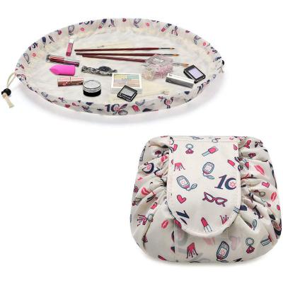 China NATIONAL Drawstring Lazy Waterproof Portable Travel Ladies Cosmetic Bag for sale