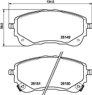 China Automobile with 60000km warranty ISO/TS 16949 China factory wholesale price registered brake pad 0446502470 for toyota for sale