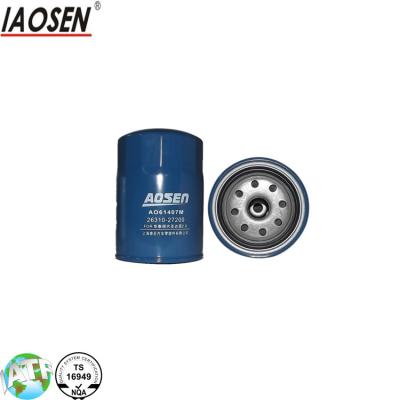 China Automobile ISO/TS 16949 Registered Oil Filter 26310-27200/26320-27000 For Hyundai for sale